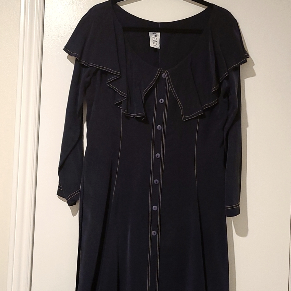 Rampage Navy Blue Dress, Womens Size 10, made in the USA.